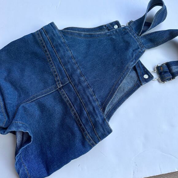 Collete Lilly Denim Romper Overalls Heart - 2T - Excellent - Picture 3 of 4